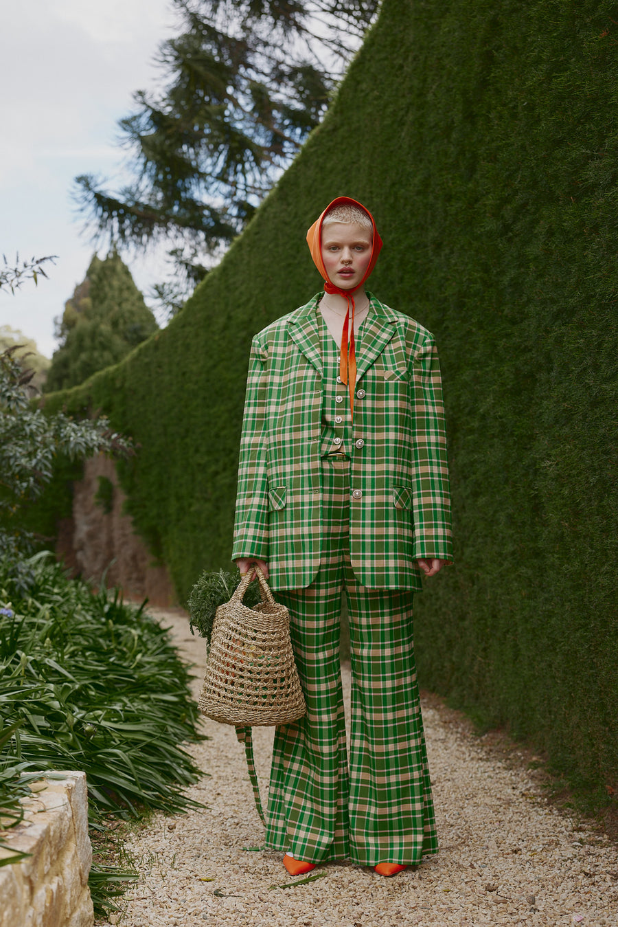 Spring Summer campaign for Australian fashion brand House of Campbell featuring the Verdant Suit set.