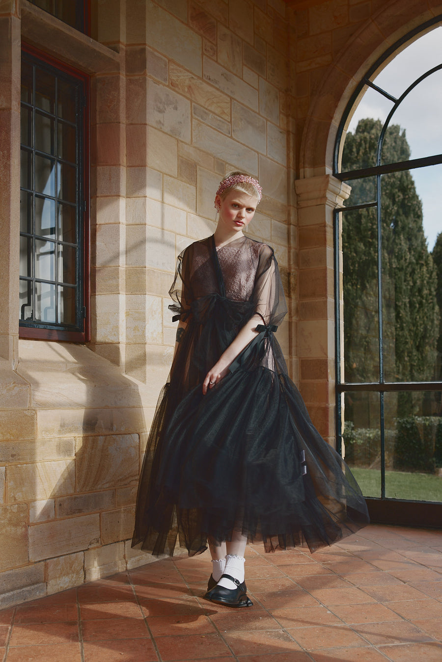 Spring Summer campaign featuring Reverie Tulle Dress by Australian designer label House of Campbell.