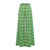 The Verdant Wide Leg Trouser is a vibrant check statement piece by House of Campbell.