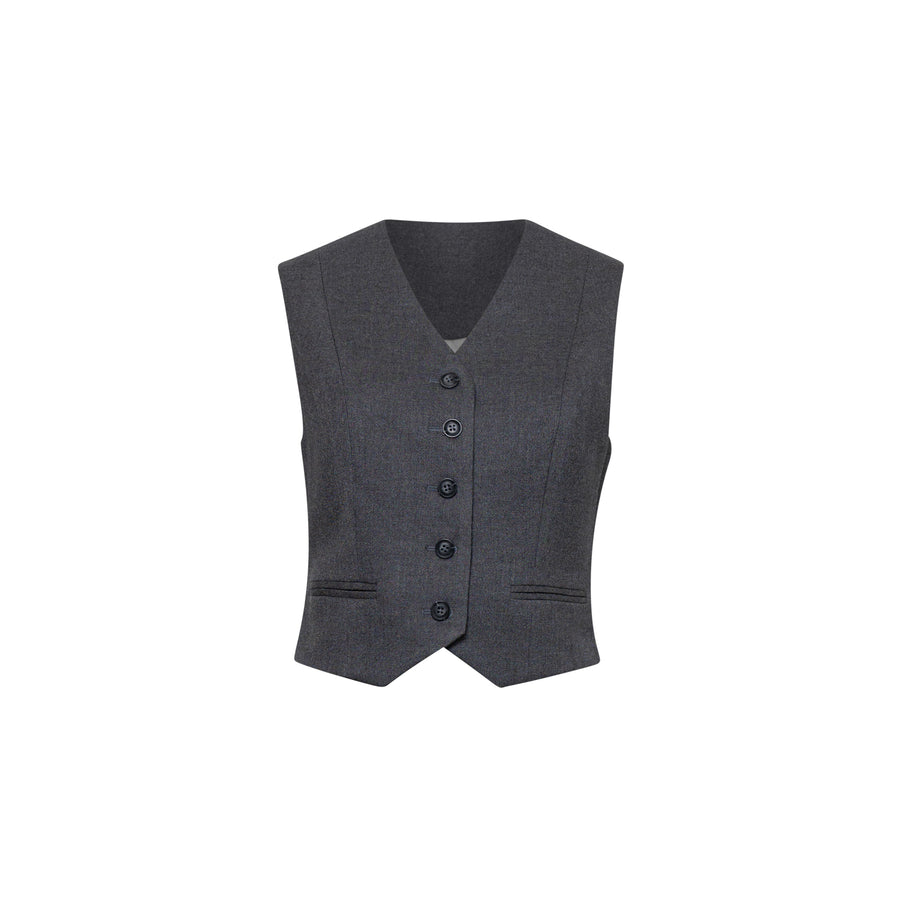 Acme Vest in Grey by Australian designer label House of Campbell.