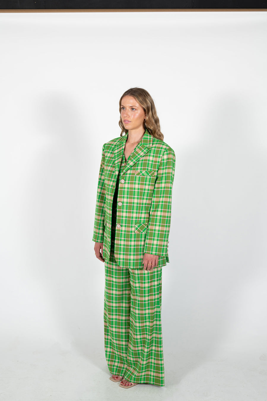 House of Campbell's vibrant green Verdant Suit Set.