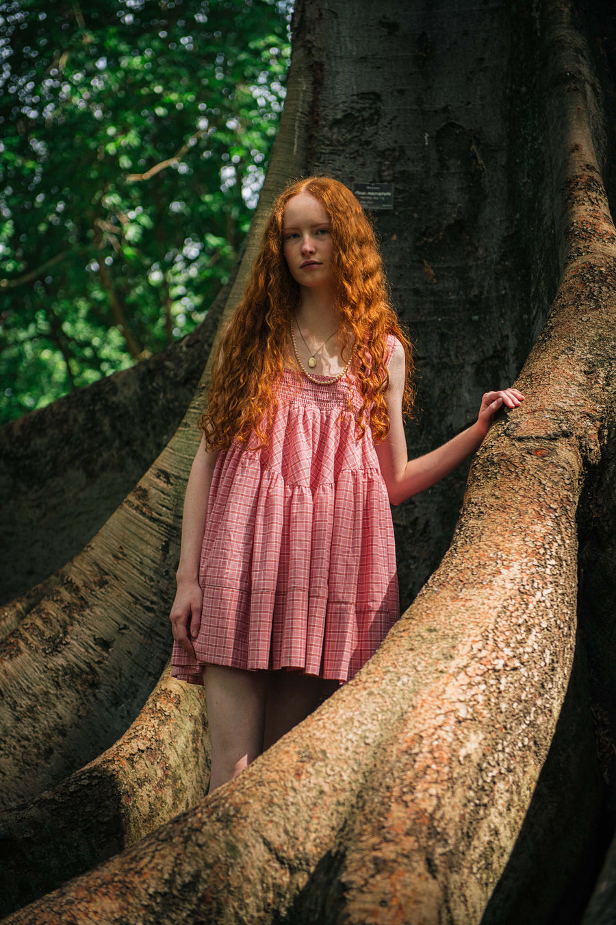 The Mirabel Dress in Rose Pink for spring summer campaign