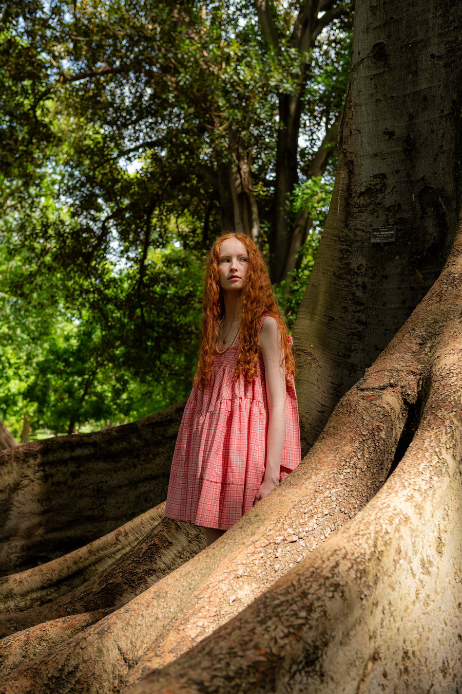 Briana in the Botanic Gardens for the In Perpetuity campaign by House of Campbell